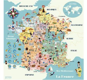 Vilac Magnetická mapa Francúzska